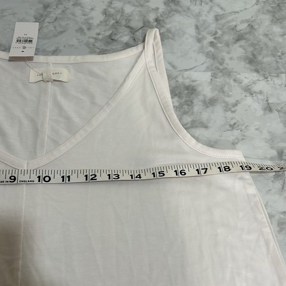 LOU & GREY WOMENS SLEEVELESS TOP WHITE Sz MD NEW - Picture 6 of 6